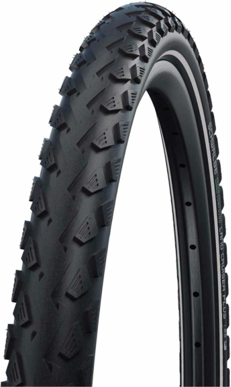 Schwalbe Pneu Land Cruiser Plus ETRTO 55-622 28x2.15 Pouces, Black-Reflex