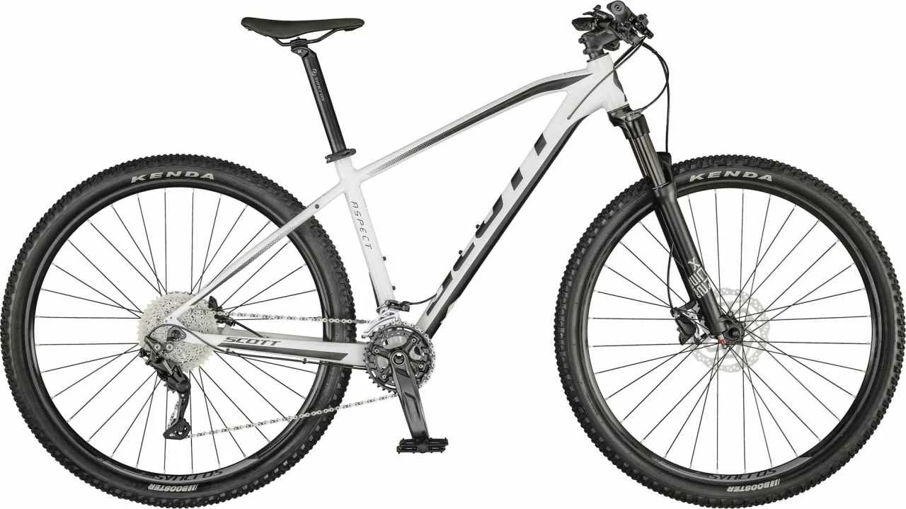 Scott Aspect 930 Snow Pearl White / Stellar Blue VTT Semi-rigide
