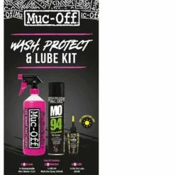 Muc-Off Kit De Lavage, Protection Et Lubrification (version Lubrification à Sec) Noir Nos