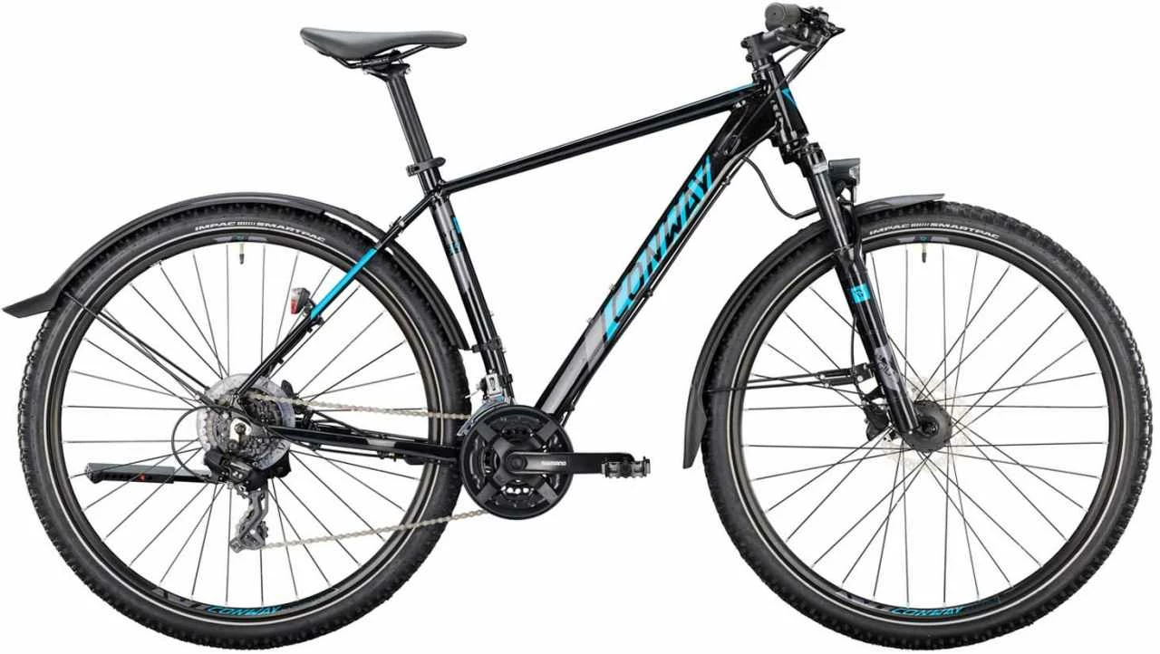 Conway MC 3.9 Black Metallic / Turquoise Metallic VTT Semi-rigide